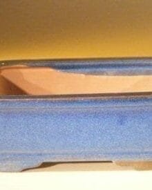 Blue Ceramic Bonsai Pot - Rectangle 7.0 x 5.5 x 2.4