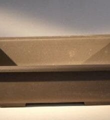 Brown Plastic Bonsai Training Pot Heavy Duty Plastic 6.0 x 4.0 x 2.5