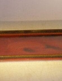 Parisian Red Ceramic Humidity/Drip Bonsai Tray - Rectangle 8.0 x 6.5 x 1.0 OD 7.5 x 5.5 x 0.5 ID