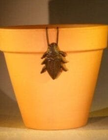 Cast Iron Hanging Garden Pot Decoration - Cricket 2.0 Wide x 2.75 High