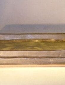 Black Ceramic Humidity/Drip Bonsai Tray - Rectangle 10.25 x 7.5 x 1.0 OD 10.0 x 7.0 x 1.0 ID