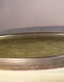 Black Ceramic Humidity/Drip Bonsai Tray - Round 14 x 1.5 OD / 13.0 x 1.0 ID