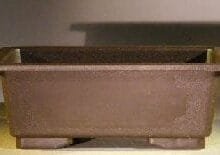 Brown Bonsai Training Pot Heavy Duty Plastic - Taller Profile 7 x 5 x 2.5