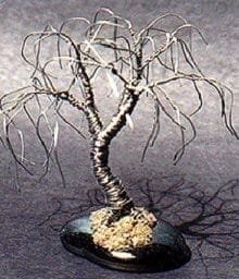 Wire Bonsai Tree Sculpture For Sale Willow Mini Tree - 4x4x4