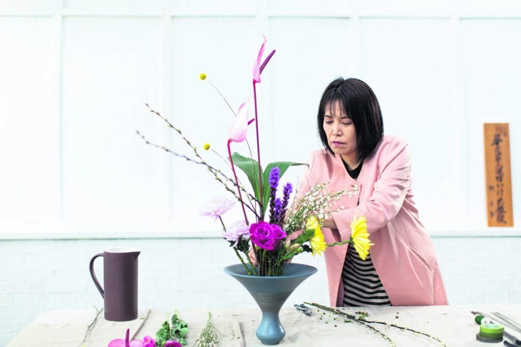 Ikebana Flower Arrangement