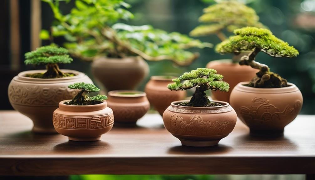 history of bonsai containers