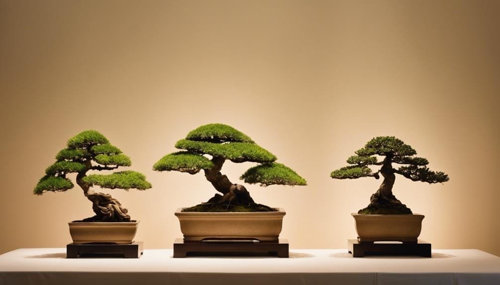 miniature tree art display