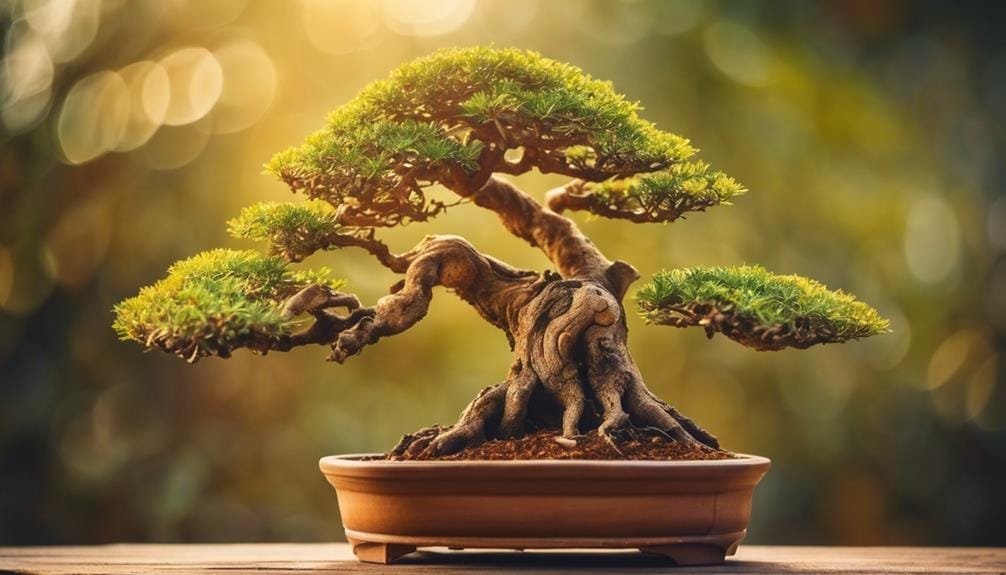 promoting thick bonsai trunks