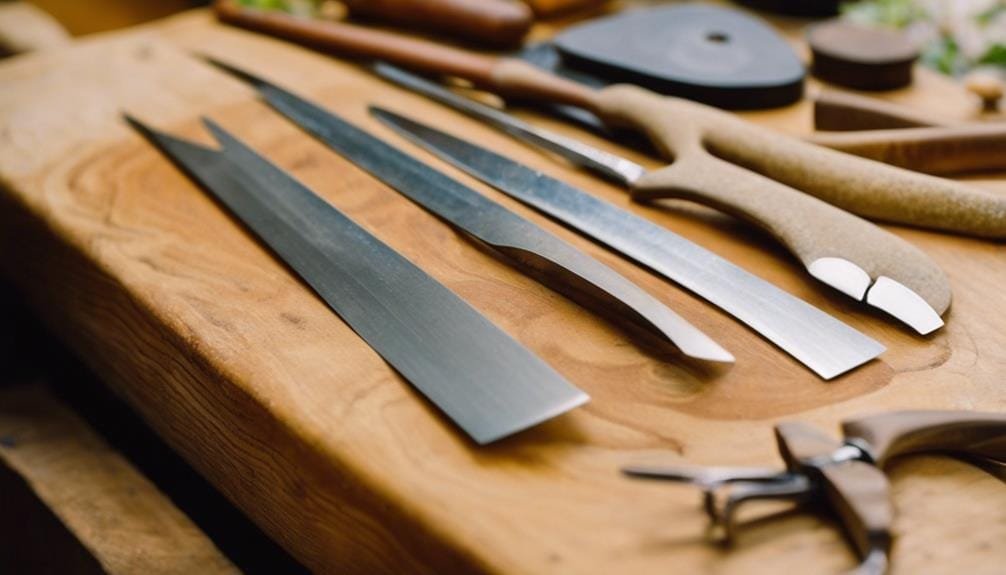 sharpening bonsai tool blades