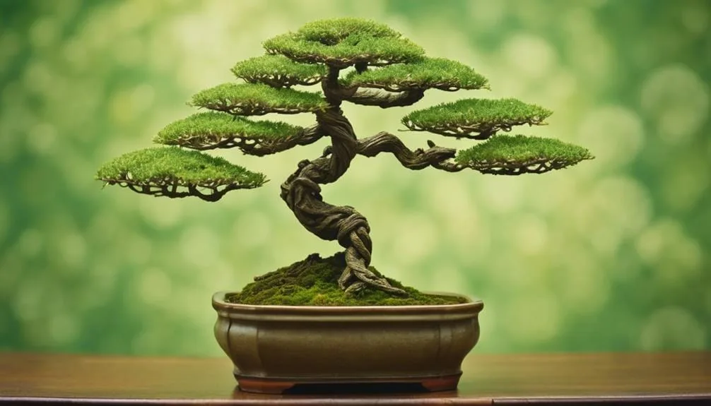 supporting bonsai with wires