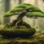 artful tree trunk alignment