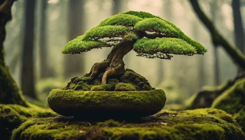 artful tree trunk alignment