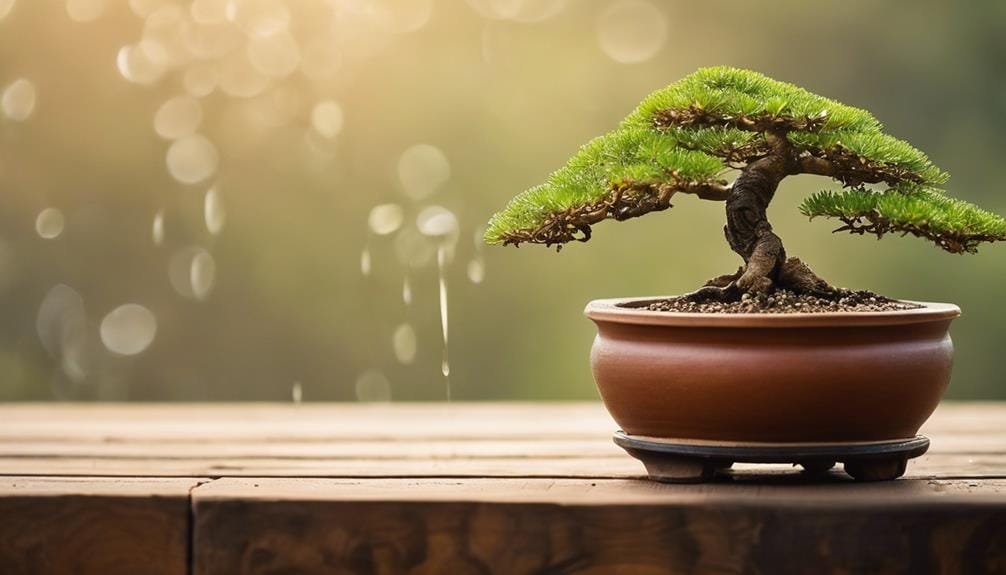 balanced watering for bonsai