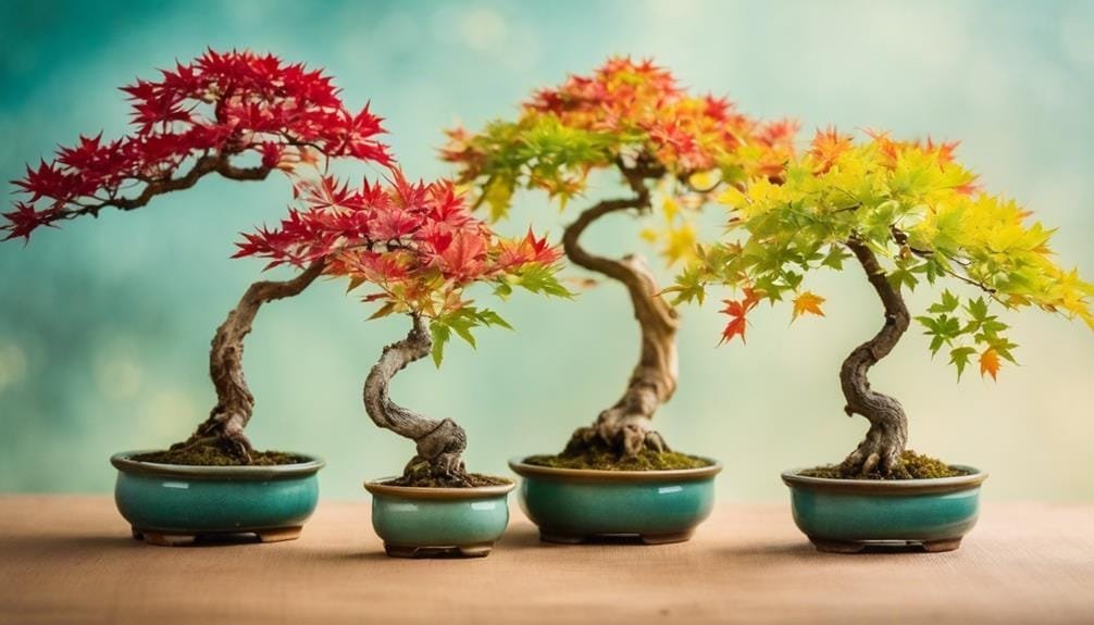 brightly colored miniature tree