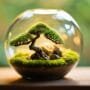 miniature indoor bonsai ecosystems