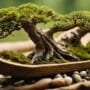 miniature tree on raft