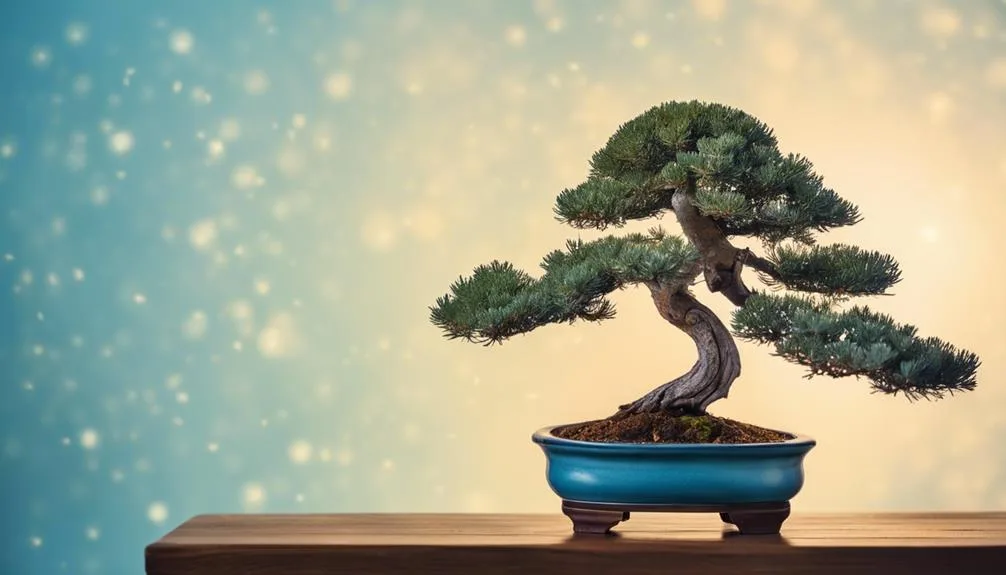 miniature trees exude serenity