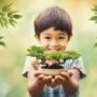 teaching kids bonsai art