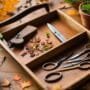 variety of bonsai tools