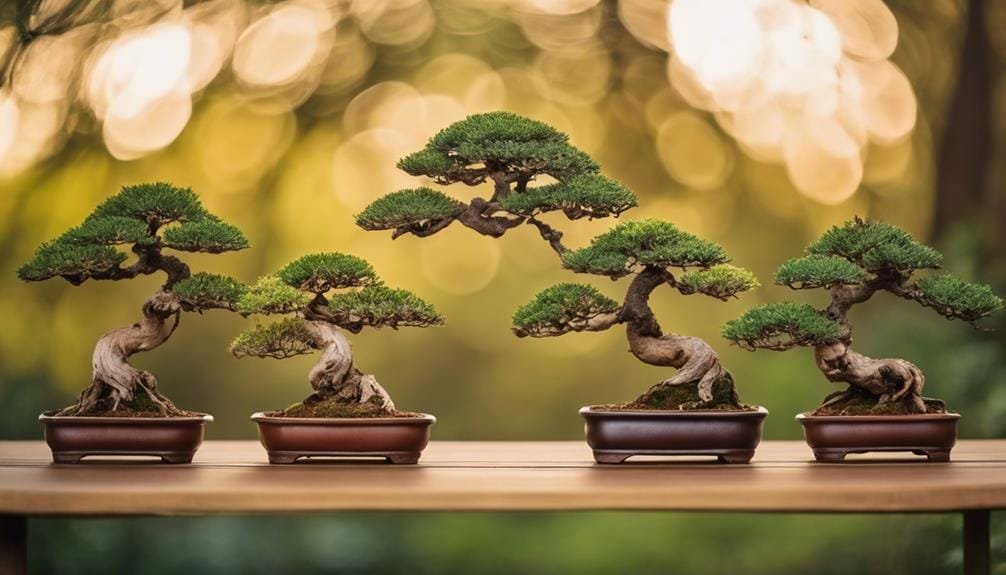 variety of miniature tree