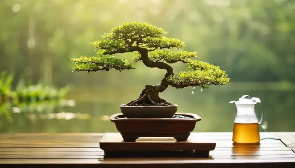 watering bonsai trees correctly